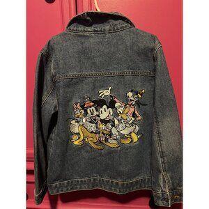 Adorable Mickey & Friends Denim Jacket Size 7-8